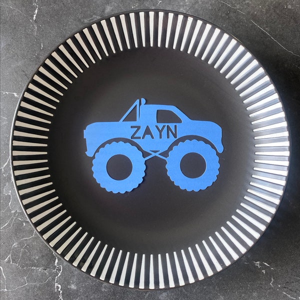 Custom Truck Place Cards for Kids' Birthday Party - Personalized Table Decorations
