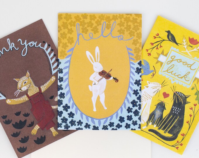 Greeting Card Set Blank Cards With Envelopes Art Note Cards, All