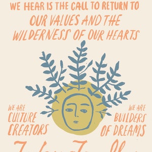 The Wild Call Manifesto Poster 11 x 17 wall art prints poster print word art print art poster motivational art inspirational art affirmation