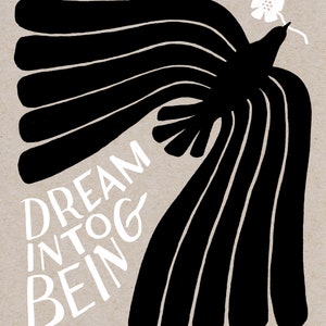 Dream Into Being - print of an original illustration, fine art print, archival prints, wall art