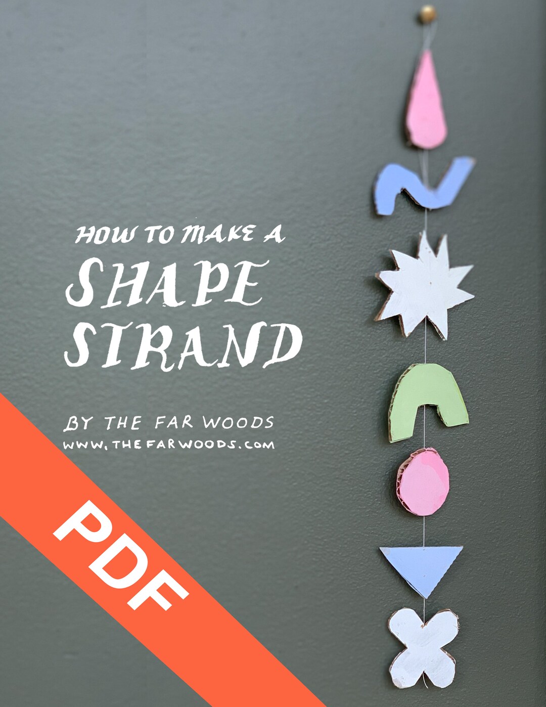 Homemade Shape DIY Shape Strand Garland Instructions (downloadable PDF) - Etsy