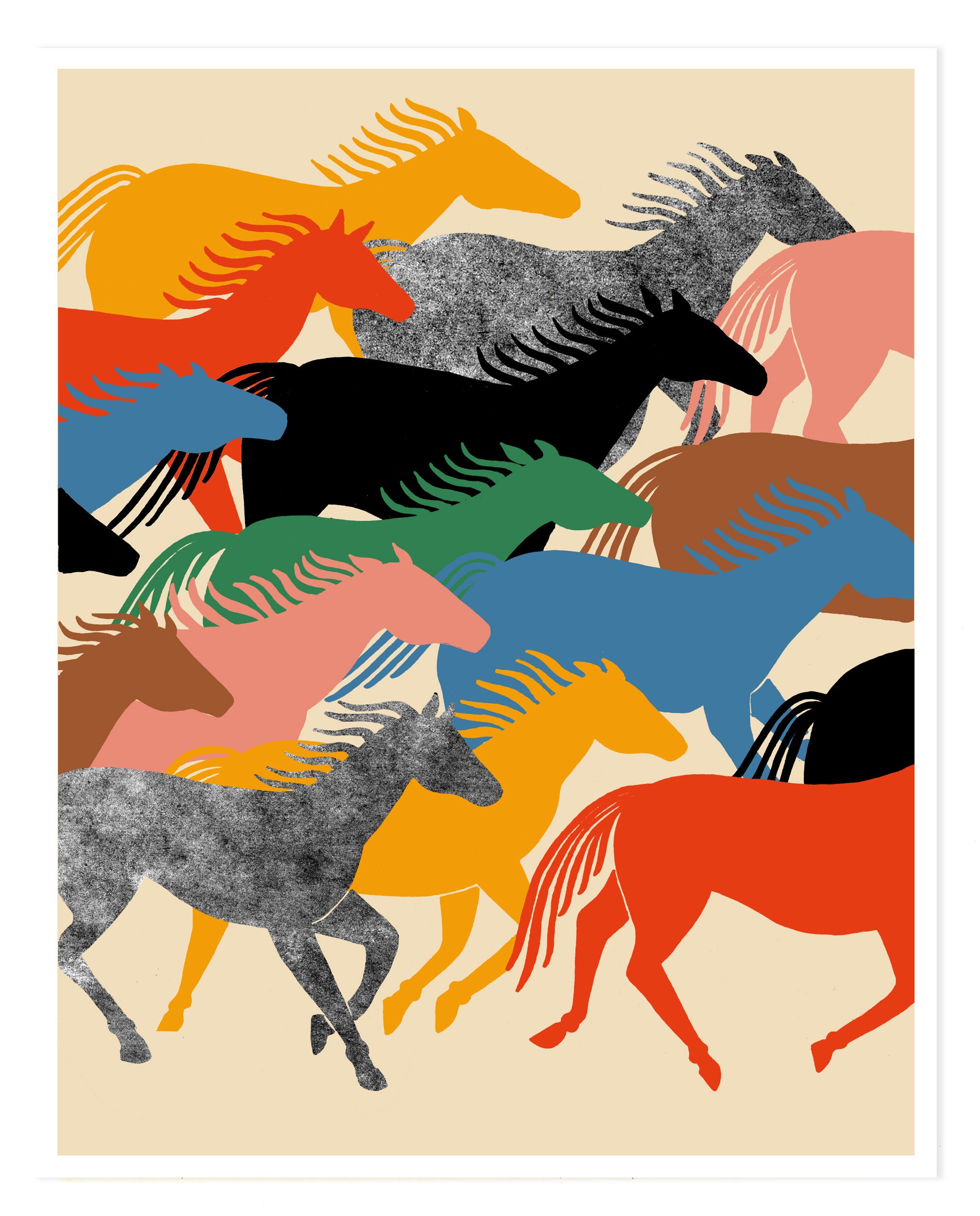 Collective Liberation Print- Wild Horses Wall Art Print Horse Gift Ho…