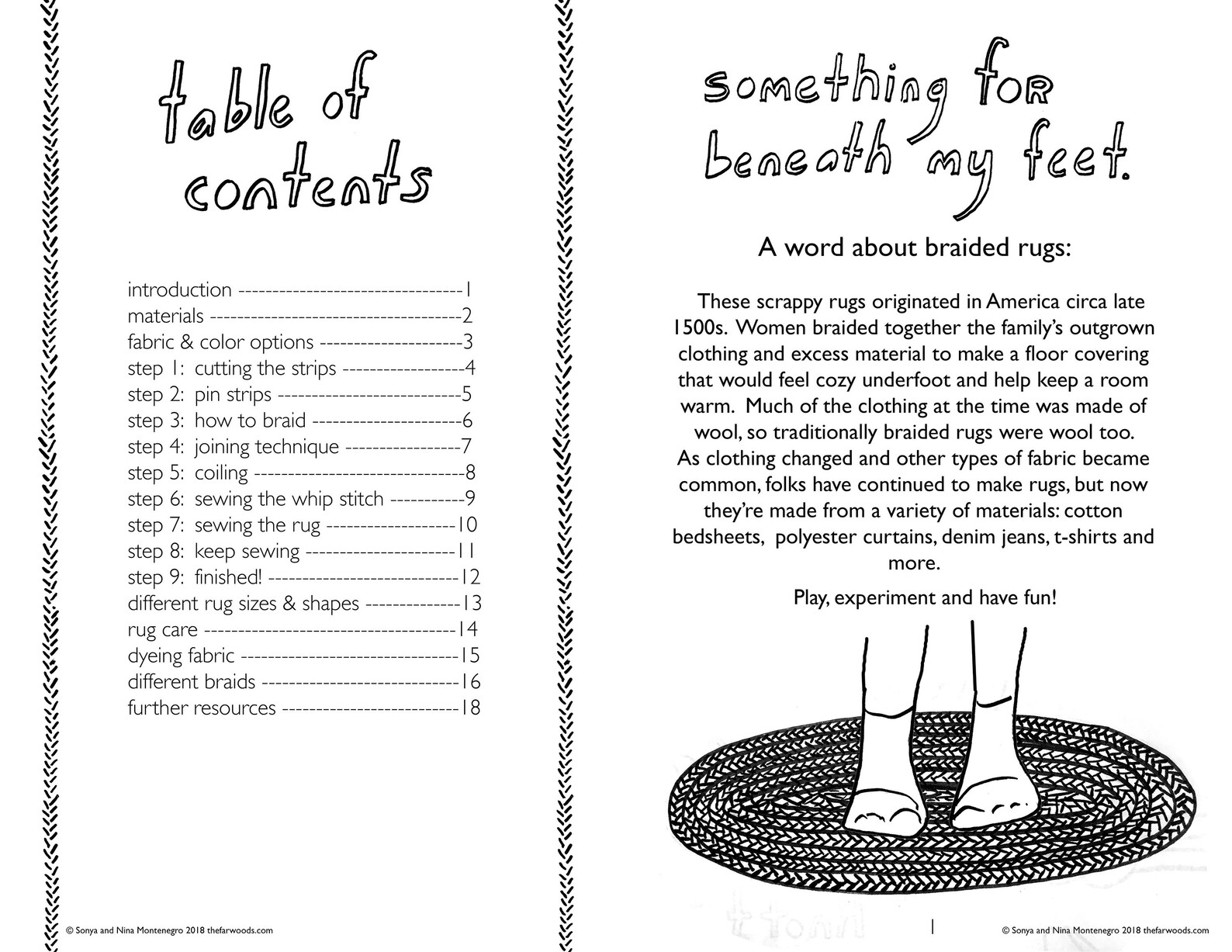 How to Make A Braided Rug Booklet Sewing Project for Etsy