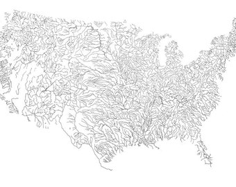 usa river map etsy
