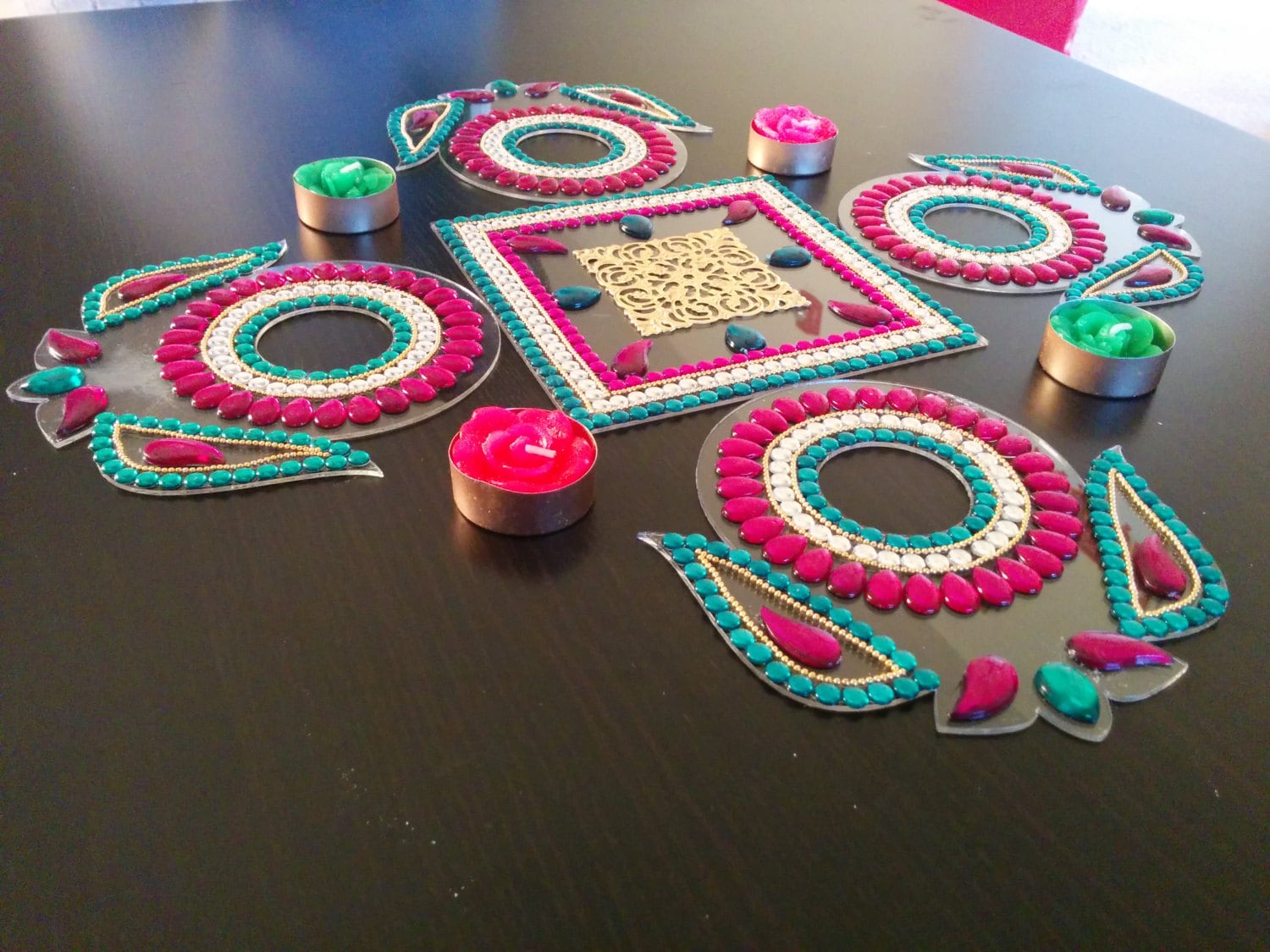 5 Piece Rangoli - Etsy