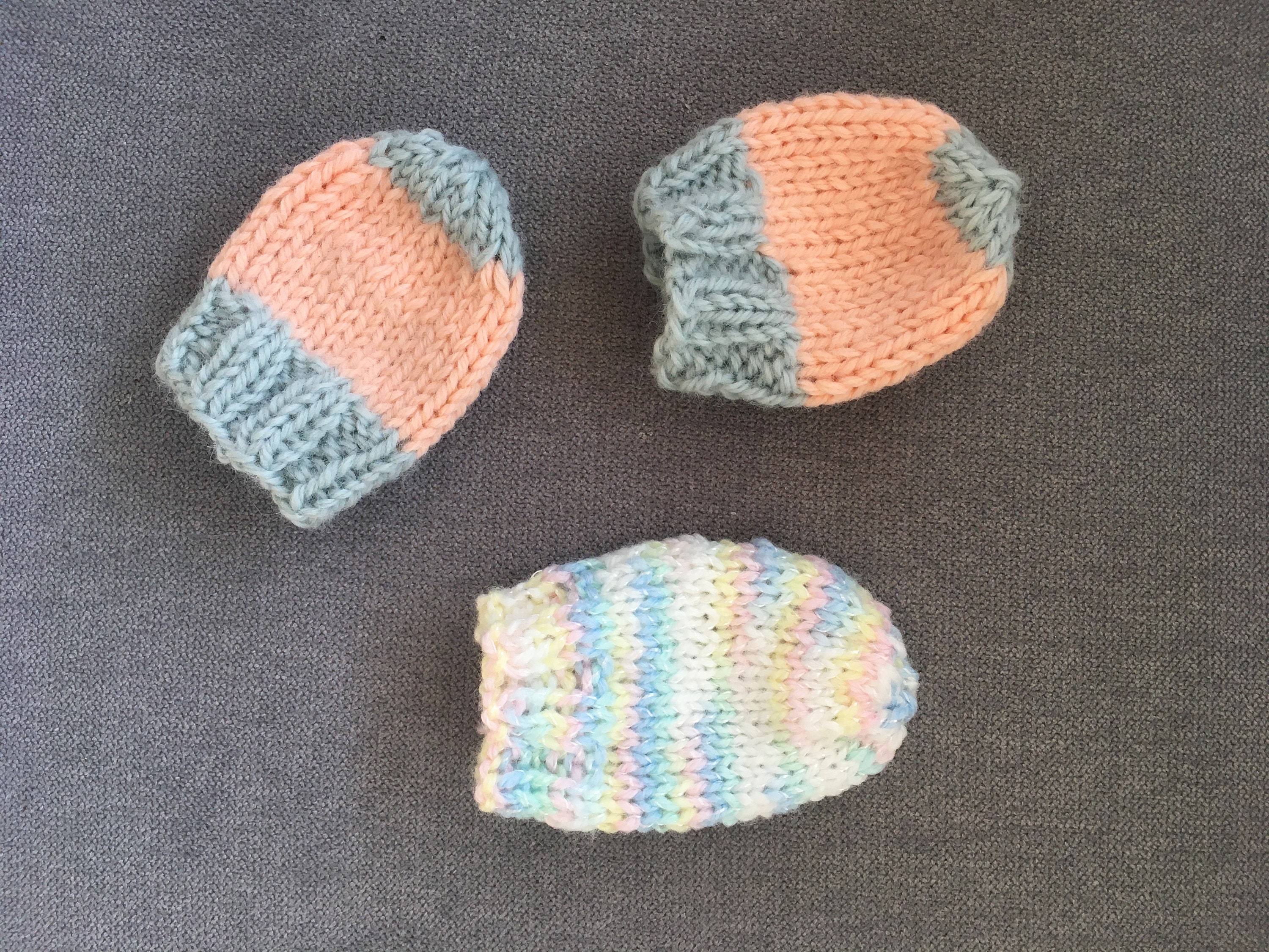 Knit Baby NoScratch Mittens Customizable Etsy