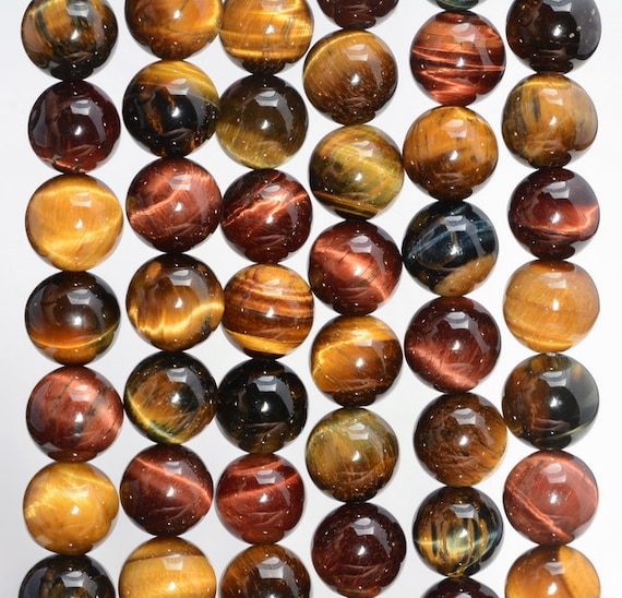 Rote Tigeraugen Perlen – 4 Mm Rund – 94–96 Stück Pro Strang – Für Schmuckherstellung – Mit Stretchband