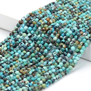 Natural Turquoise Gemstone Round 2MM 3MM 6MM Loose Beads (P84)