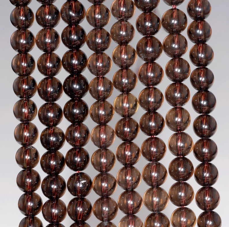 128Faceted 4,6,8,10,12,14,16,18mm Smoky Quartz Round Loose Beads 15" 128Faceted 4,6,8,10,12,14,16,18mm Smoky Quartz Round Loose Beads 15"