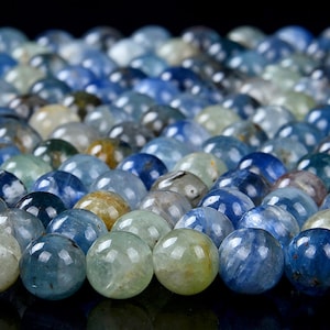 6MM Genuine Natural Kyanite Gemstone Grade AA Round Loose Beads (D156)