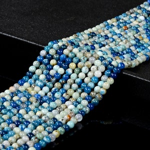 4MM Natural Rare Hackmanite UV Reactive Fluorescent Gemstone Grade AAA Round Loose Beads (P83)