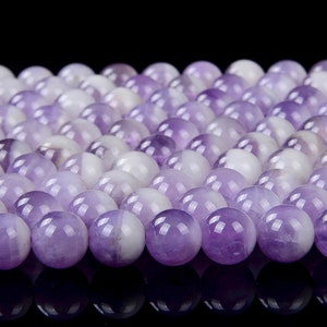 Chevron Amethyst Gemstone Grade AAA Round 6MM Loose Beads (D85)