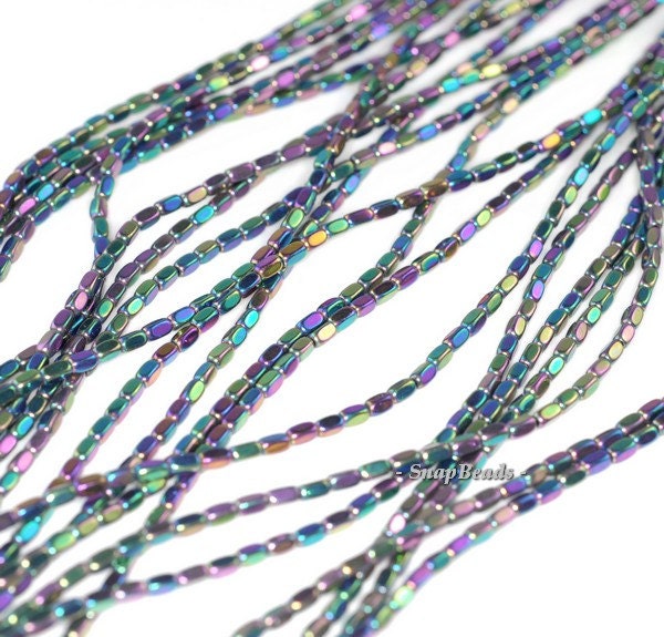 Perline Di Emate Di Colore Arcobaleno Di Pietra Naturale - Foto 3