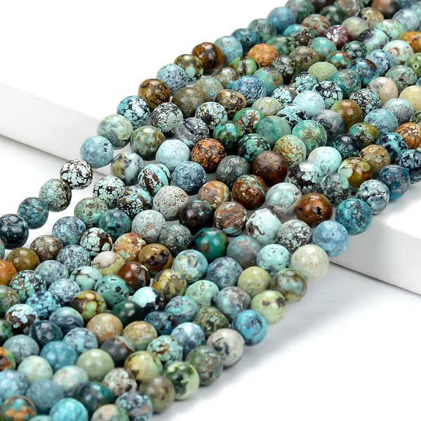 Natural Turquoise Gemstone  Round 4MM 5MM Loose Beads (P84)