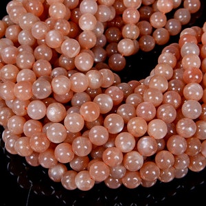 6MM Natural Sunstone Gemstone Grade AAA Round Beads 15 inch Full Strand (80008199-D25)
