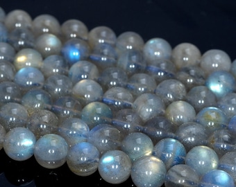 6mm Labradorite Blue Gemstone Grade AAA Round Loose Beads 15.5 inch Full Strand (80004800-451)