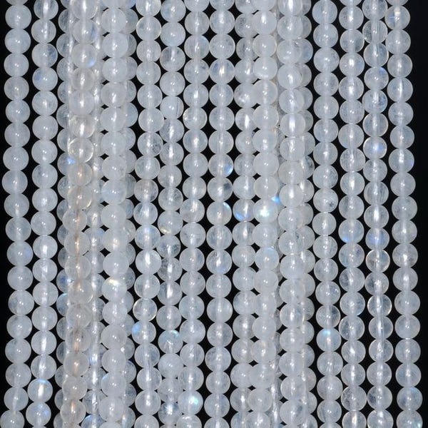 3mm Rainbow Moonstone Gemstone Grade AAA Round Loose Beads 15 inch Full Strand (90191695-181)
