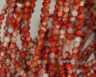 4mm Breccia Jasper Gemstone Brown Round 4mm Loose Beads 15.5 inch Full Strand (90189203-90)