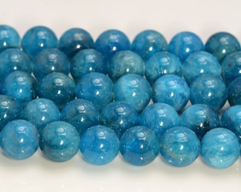 Natural Genuine Madagascar Blue Apatite Round Jewellery Loose Ball