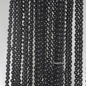 3mm Natural Black Spinel Gemstone Grade AAA Black Round 3mm Loose Beads 15.5 inch Full Strand (90189225-107)