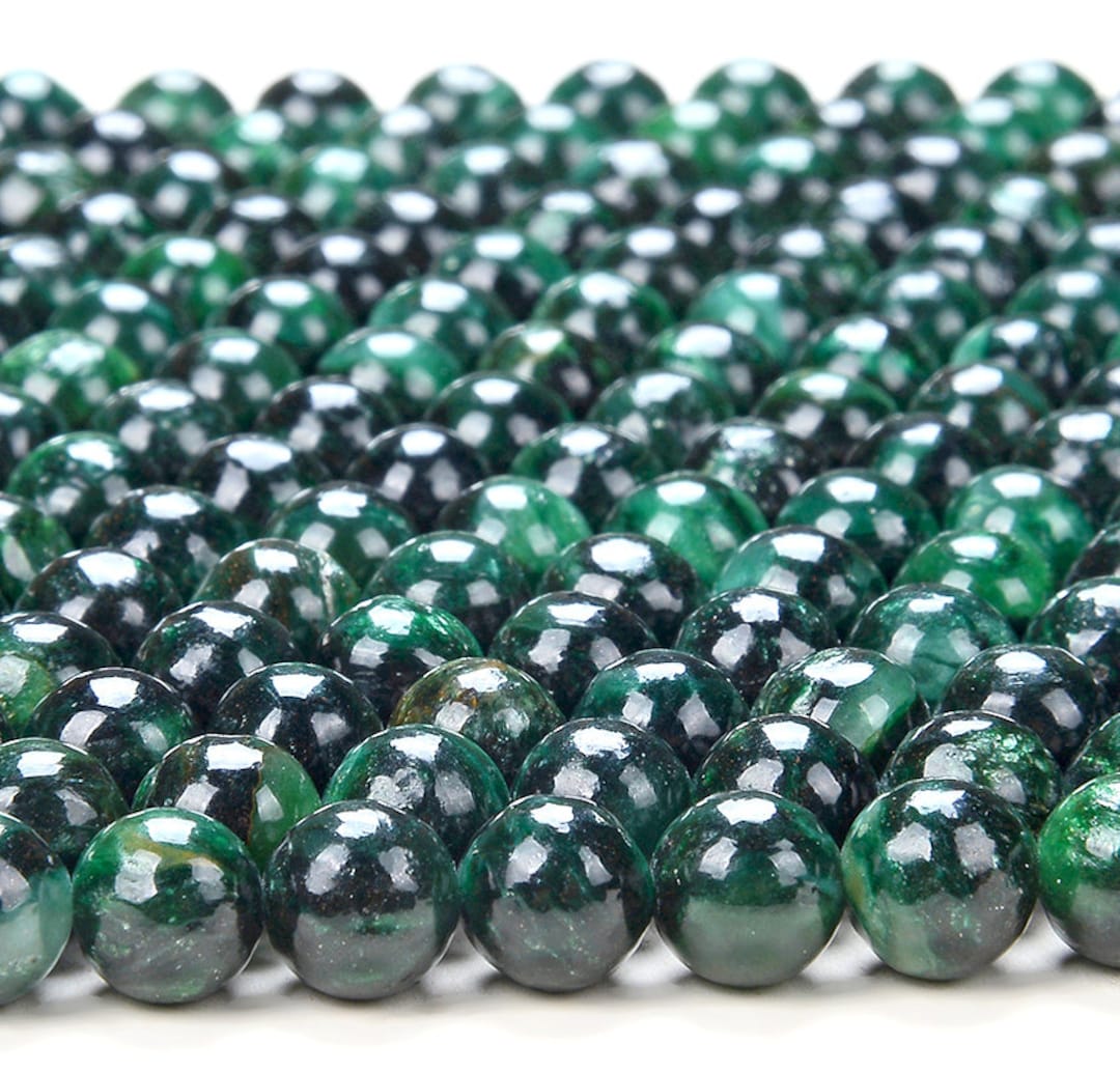 6MM Natural Green Mica Muscovite in Fuchsite Deep Emerald Green ...
