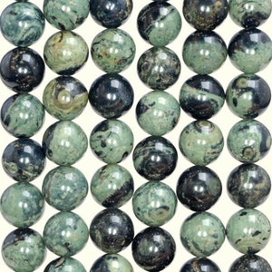 4mm Kambaba Jasper Gemstone Green Round Loose Beads 15 inch Full Strand (80005877-M30)