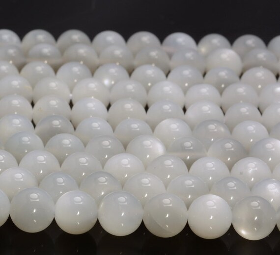 6MM White Moonstone Gemstone Grd AA Round Loose Beads 15.5 Inch 80007306-A253