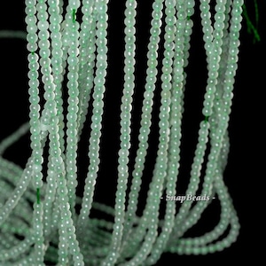 2mm Parsley Bunch Aventurine Gemstone Round 2mm Loose Beads 16 inch Full Strand (90113957-107 - 2mm A)