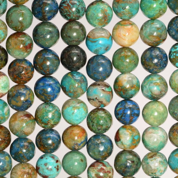 6MM Authentique Shattuckite Chrysocolle Gemstone Grade AA Perles rondes 15,5 pouces Full Strand (80007160-A245)