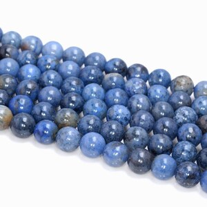 6mm South Africa Dumortierite Blue Gemstone Blue Round 6mm Loose Beads 15.5 inch Full Strand (80005259-460)