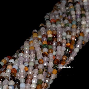 4mm Party Mixed Gemstone Faceted Round 4mm Loose Beads 15.5 inch Full Strand 90147792-121A image 2