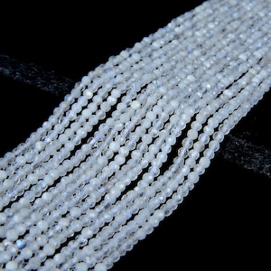 2MM Rainbow Moonstone Gemstone Grade AAA Micro Faceted Round Beads 14.5 inch Full Strand (80008853-P11)