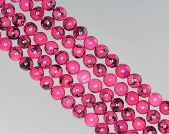 4mm Pink Turquoise Gemstone Round 4mm Loose Beads 16 inch Full Strand (90186782-772)