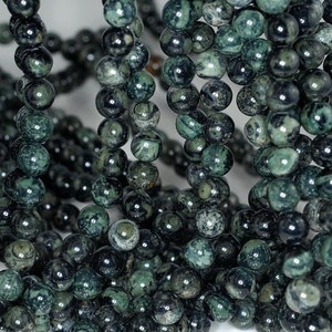 6mm Kambaba Jasper Gemstone Green Round 6mm Loose Beads 15.5 inch Full Strand (90183748-370)