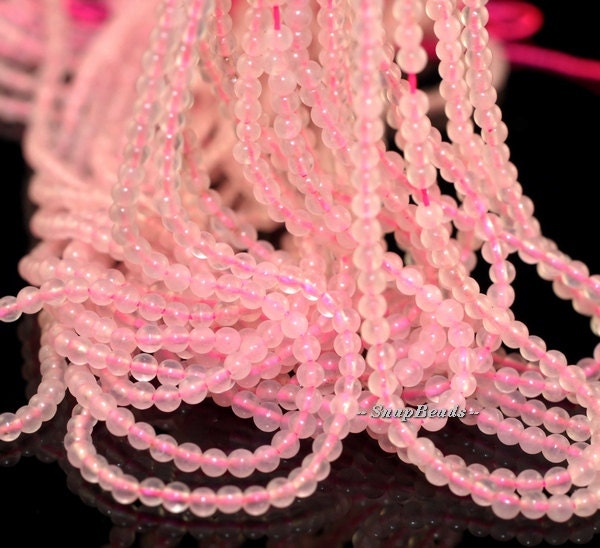 2mm Sweet Juliet Rose Quartz Gemstone Round 2mm Loose Beads 16 inch Full Strand (90107842-107)