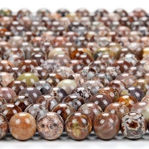 Natural Australian Opal Gemstone Grade AA Round 5MM 6MM Loose Beads (D308)