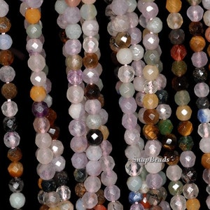 4mm Party Mixed Gemstone Faceted Round 4mm Loose Beads 15.5 inch Full Strand 90147792-121A image 1