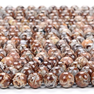 Natural Australian Opal Gemstone Grade AAA Round 5MM 6MM Loose Beads 15 inch Full Strand (D309)