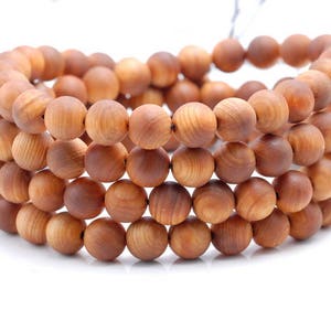 8mm 108PCS Aromatic Oily Sandalwood Grade AAA Prayer Buddha Mala Meditation Beads Round Loose Beads BULK LOT (80003074-398)