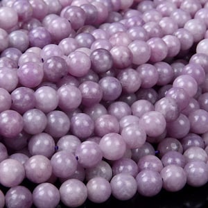 6mm Genuine Natural Lilac Lepidolite Gemstone Grade AAA Round Loose Beads (D98)