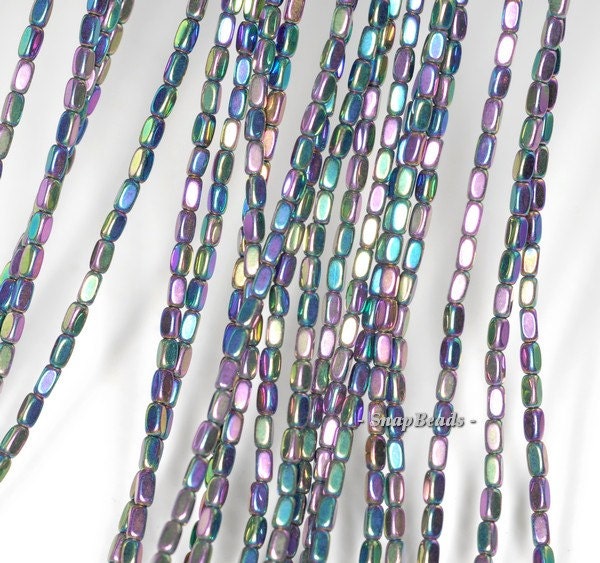 Perline Di Emate Di Colore Arcobaleno Di Pietra Naturale - Foto 9