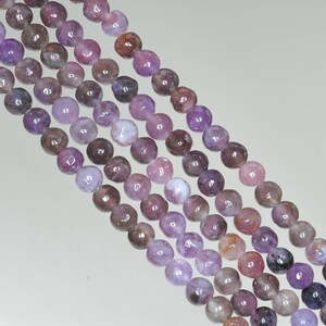 4mm Lepidolite Gemstone Voilet  Purple Grade A Round Beads 15.5 inch Full Strand (90188456-650)