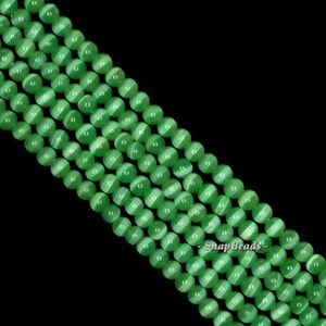 2.5mm Cat Eye&#39;s Gemstone Green Round 2.5mm Loose Beads 15.5 inch Full Strand (90189717-910)