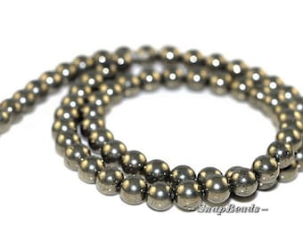 6 mm パラッツォ アイアン パイライト ジェムストーン ラウンド 6 mm