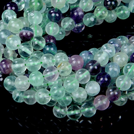 Perline Naturali In Fluorite Arcobaleno, 12 Mm, Quadrifoglio, Intagliate, Pietra Energetica, Perline Sciolte, 15,5" - Italia - Foto 3