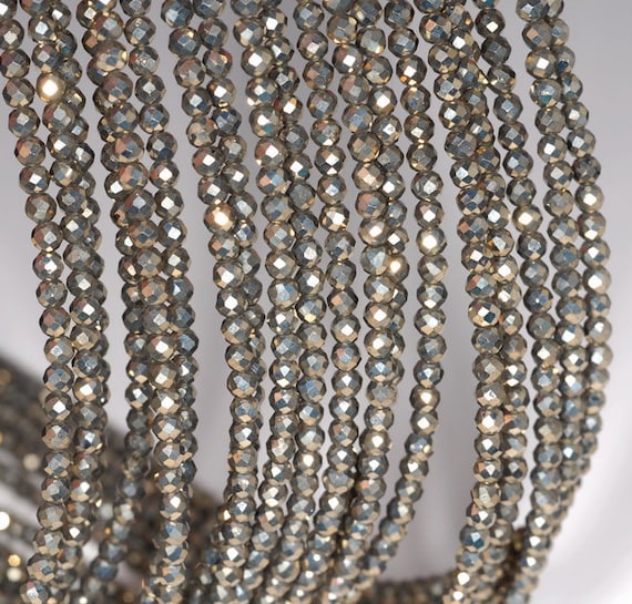 Perles Rondes En Pyrite De Fer Naturel - Taille 2 à 12 Mm - Pour Création De Bijoux - Lot