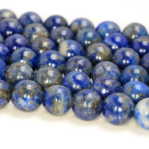 6mm Genuine Lapis Lazuli Gemstone Blue Round 6mm Loose Beads 15 inch Full Strand (80005261-418)