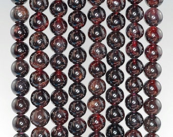 6mm Sexy Sangria Red Garnet Gemstone Round 6mm Loose Beads 15.5 inch Full Strand (90165061-149)