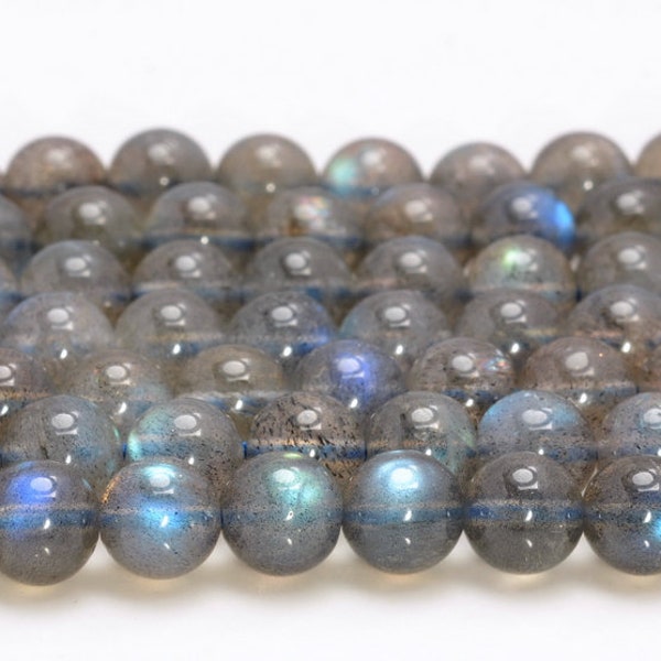 6mm Labradorite Blue Gemstone Grade AAA Round Loose Beads 15.5 inch Full Strand (80004981-451)