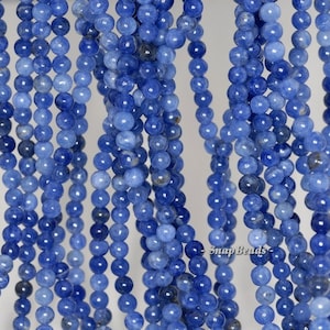 4mm Blueberry Sodalite Gemstone Blue Round 4mm Loose Beads 15.5 inch Full Strand (90145532-246)